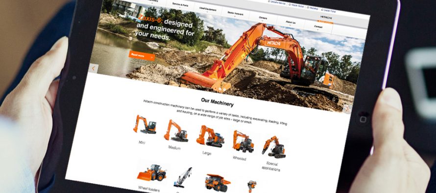 Hitachi Construction Machinery şi-a relansat site-ul