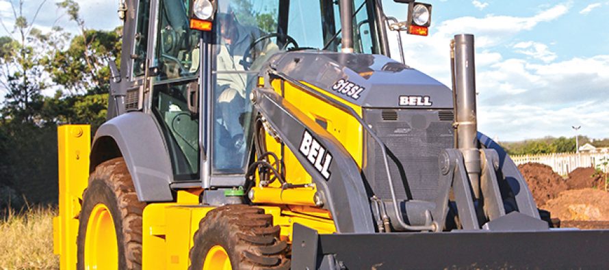 The new Bell L-series TLB (Tractor Loader Backhoe)