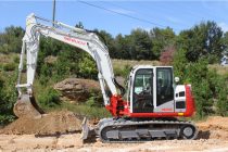 The new TB2150 is the largest excavator in the Takeuchi lineup