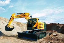 Hyundai supplies wheeled and tracked excavators of 14 to 30 t with optional two-piece boom