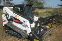 Bobcat extends forestry cutter attachment range