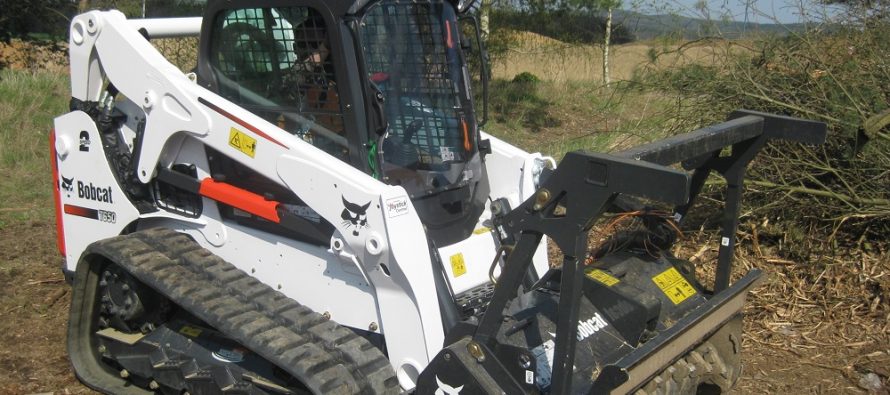 Bobcat extends forestry cutter attachment range