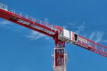 Wolffkran debuted at Conexpo 2017 its newest saddle jib crane, the Wolff 7534.16 clear