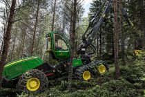 New design in John Deere’s new mid-sized G-Series harvesters. IBC now available also for 1170G harvester