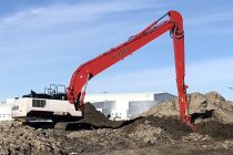 Link-Belt launched the factory-built 350 X4 Long Front excavator