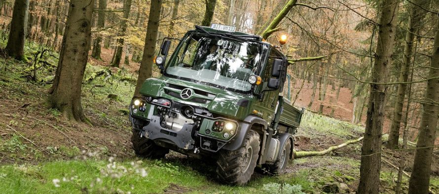 Mercedes-Benz Unimog at the 2018 Interforst show for the first time