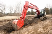 Link-Belt 2D Grade Control technology improves productivity and accuracy of 210 X4 hydraulic excavator