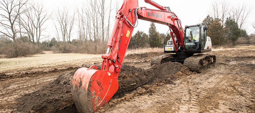 Link-Belt 2D Grade Control technology improves productivity and accuracy of 210 X4 hydraulic excavator