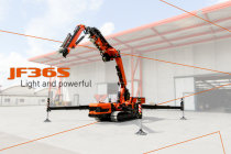 Compact, light and powerful: the new JF365 crane from Jekko