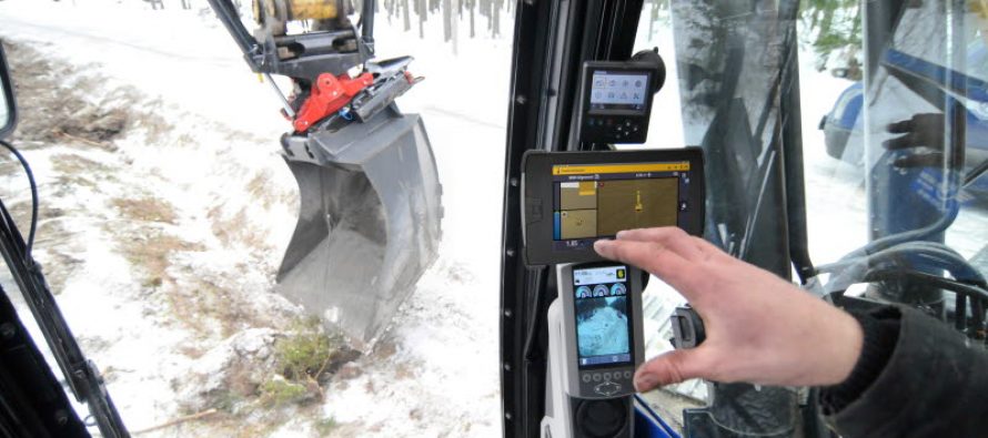 Automatic tilt angle for Trimble’s users with tiltrotator from Rototilt