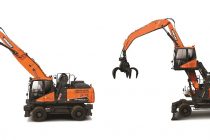 Noul excavator pentru manipularea materialelor Doosan DX250WMH-5 va debuta la Bauma 2019