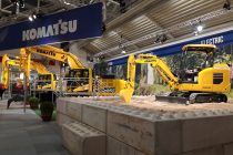 Komatsu unveiled electric mini excavator at Bauma 2019