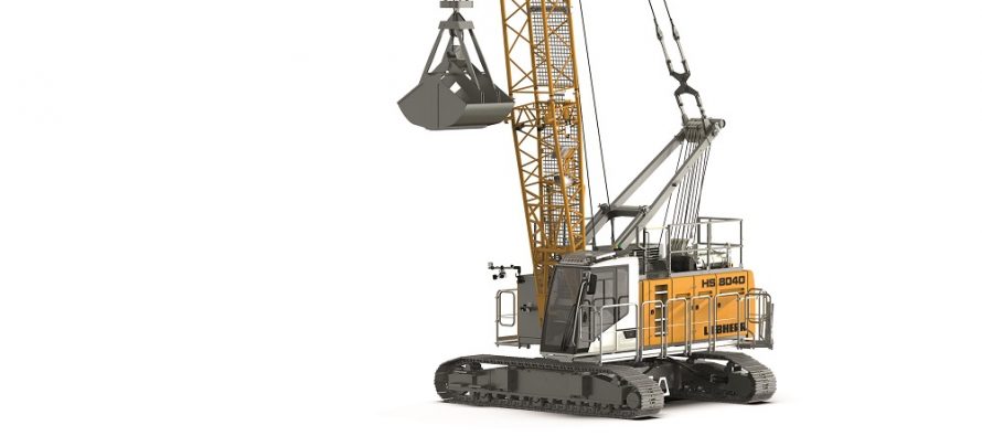The new HS 8040 HD duty cycle crawler crane. The smallest in the Liebherr-HS series
