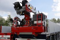 Electric power demonstrated with the new Hyva Kennis e-Power crane