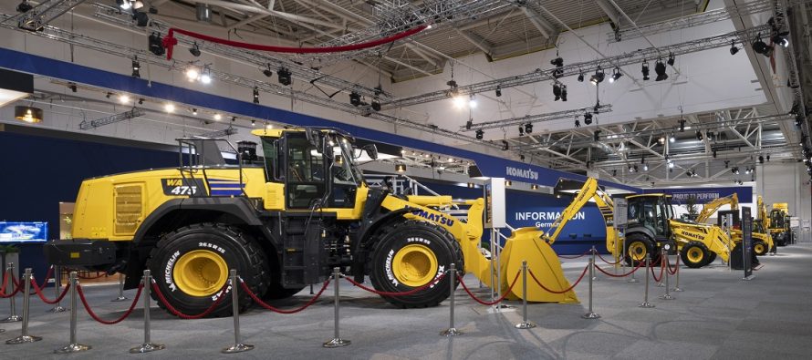 Komatsu Europe presented the all-new WA475-10 wheel loader at Bauma 2019