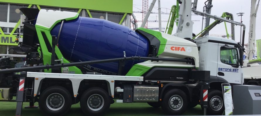 CIFA expands its eco-friendly range “Energya” realizing the world’s first hybrid truck mixer pump