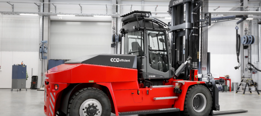 Kalmar is introducing the industry’s first lithium-ion powered medium forklift