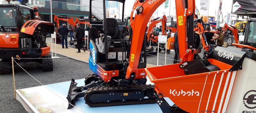 Kubota a atras atenția la Bauma 2019 cu noul minidumper electric și cu un prototip de miniexcavator pe GPL