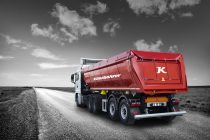 Kässbohrer showcased its brand-new, robust 2 axle steel tipper, K.SKS B for construction