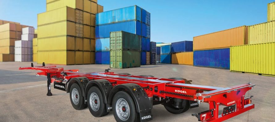 Șasiul ușor pentru containere Port 45 Triplex de la Kögel, premiat pentru sustenabilitate în transporturi