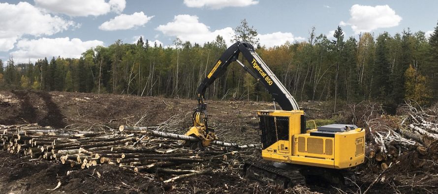 Tigercat lansează excavatorul forestier de procesare model 850