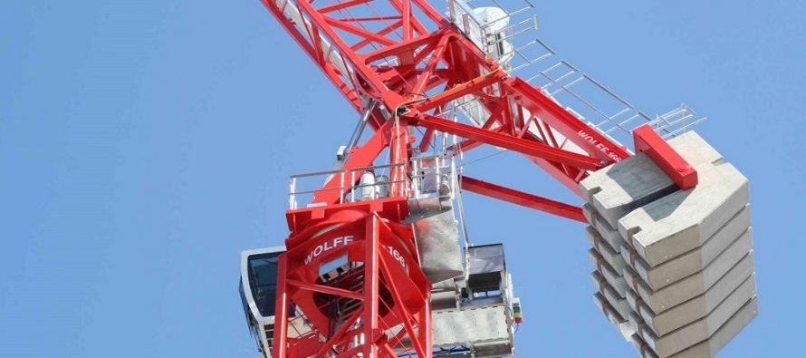 Wolffkran presents the WOLFF 166 B US hydraulic luffing jib crane at Conexpo 2020