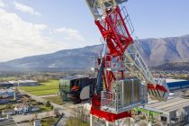 The first Terex Hydraulic Luffing Jib tower crane: CTLH 192-12