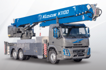 Klaas is introducing the new and impressive K1100 RSX mobile aluminum crane