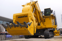 Excavatorul hidraulic minier PC4000‐11, actualizat și expus de Komatsu anul trecut la Bauma