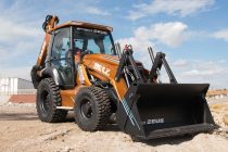 Case has unveiled “Project ZEUS” — the industry’s first fully electric backhoe loader