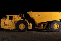 The new AD63 is the largest underground truck in the Caterpillar product line