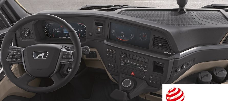 Postul de condus al noii generații de camioane MAN, distins cu premiul Red Dot pentru design