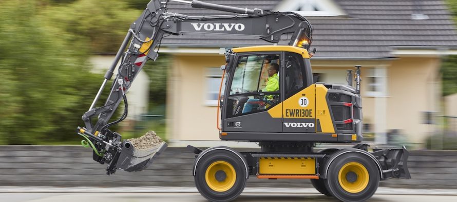 New Volvo EWR130E wheeled excavator rewrites the rulebook on compact performance