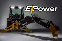 John Deere joint tests its first electric-powered backhoe with National Grid