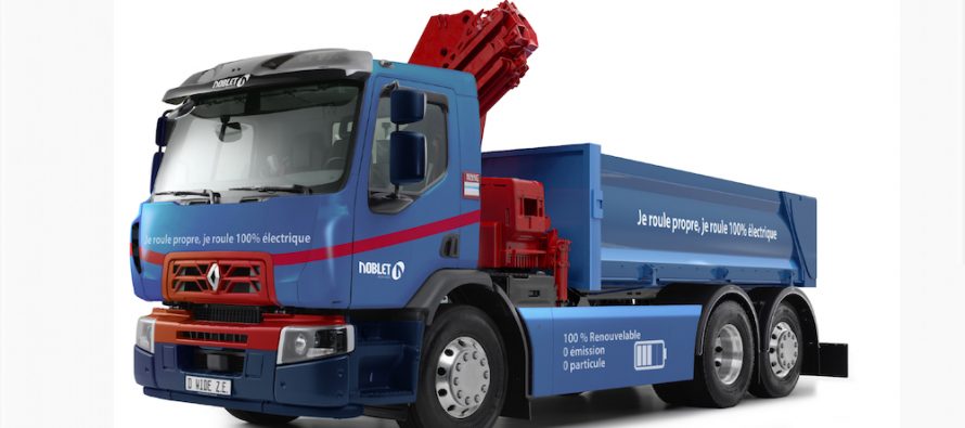 Renault Trucks produce primul său camion complet electric destinat aprovizionării pe șantiere