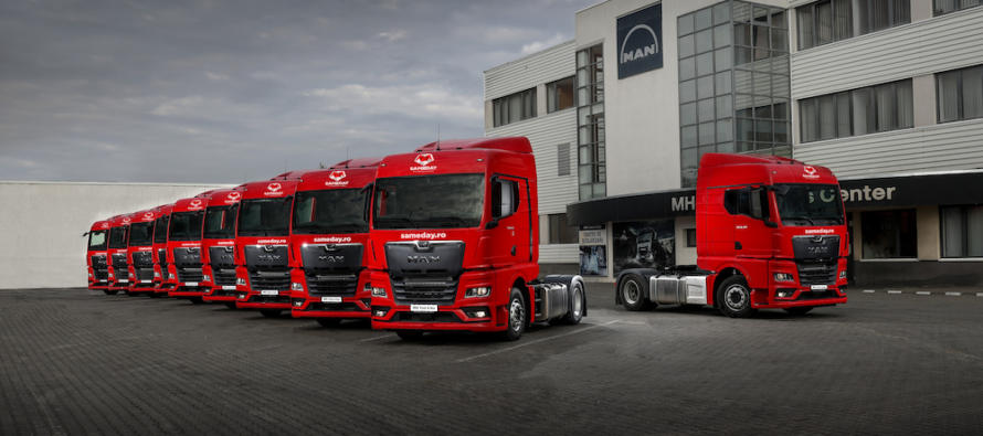 Compania de curierat Sameday integrează în flota sa noua generație de camioane MAN