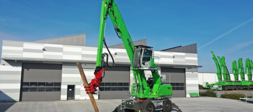 The new Sennebogen 728 E tree care handler – made for the extreme