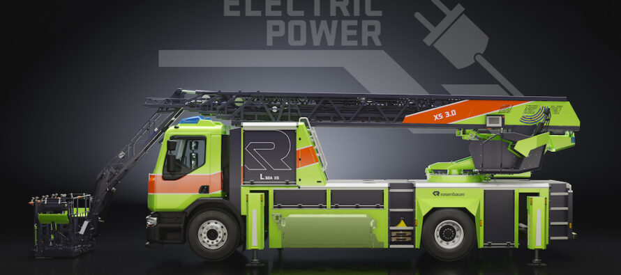 Rosenbauer implements the first electric L32A-XS on a Volvo FE Electric