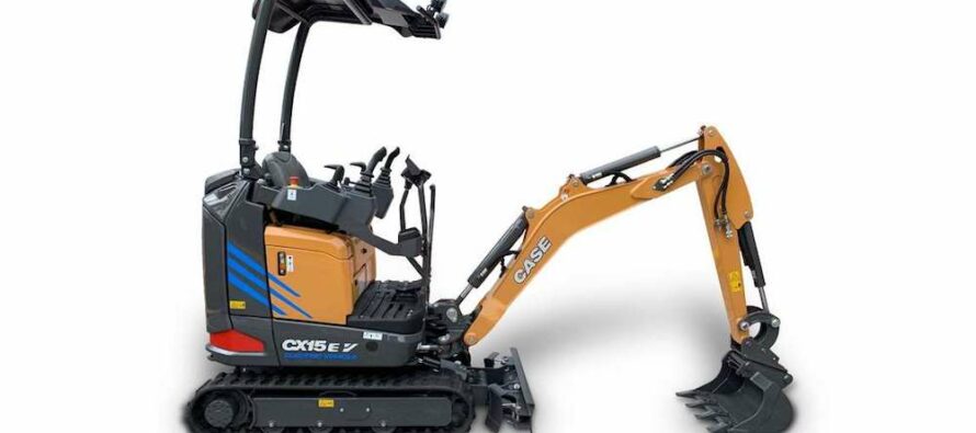 CASE gives first look into expanded mini excavator lineup with battery-electric CX15 EV