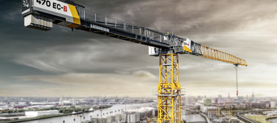 Liebherr introduces the 470 EC-B Flat-Top crane: the largest model in the “Tough Ones” series