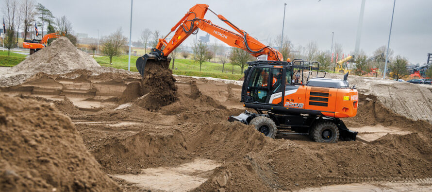 Hitachi unveils the largest model in its new Zaxis-7 wheeled excavator range