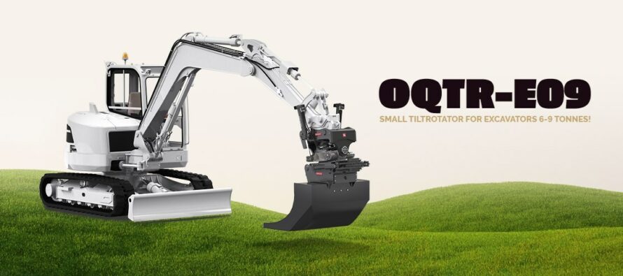 OilQuick introduces the new OQTR-E09 tiltrotator for 6-9 tonnes excavators