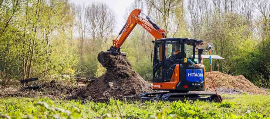 Hitachi launches first zero-emission five-tonne battery-powered excavator in Europe