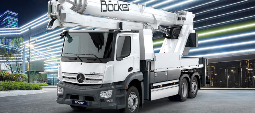 First fully electric steel-aluminum truck crane from Böcker