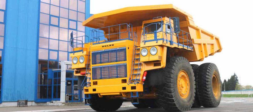 New 180-ton payload capacity dump truck from BELAZ