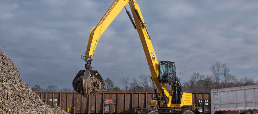 Noul excavator pentru manipularea materialelor Cat MH3050 oferă un nivel înalt de performanță