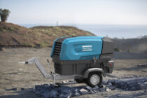 Atlas Copco unveiled its first battery-driven portable screw compressor