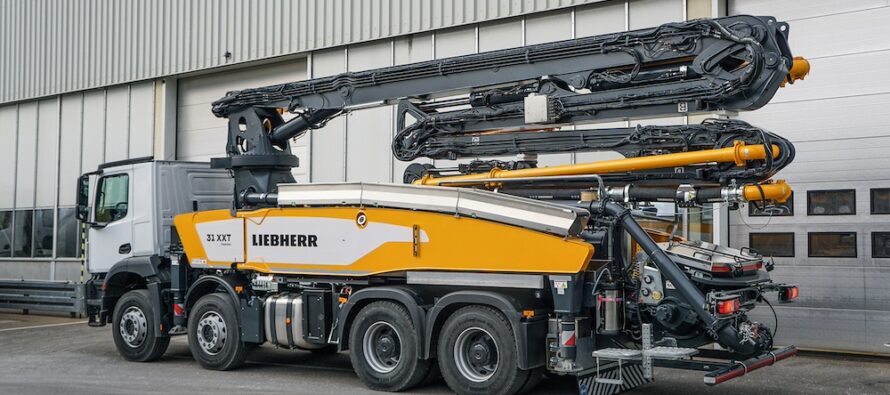 New 31 XXT truck-mounted concrete pump from Liebherr: Perfection – especially in buildings