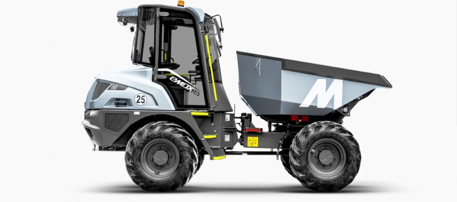 eMDX, the first 100% electric 6-ton dumper, performing with unequalled autonomy