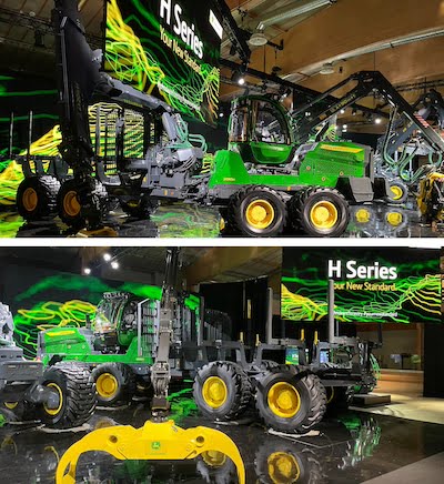 John Deere stabilește un nou standard în exploatarea forestieră, odată cu utilajele mari din noua Serie H